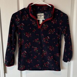 OshKosh B'gosh Kids Dark Blue Floral Pullover